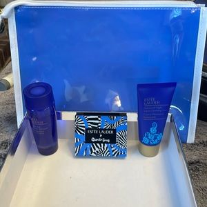 ESTEE LAUDER Quentin Jones Pure Color  Blush, Cleanser, Makeup Remover, & Bag